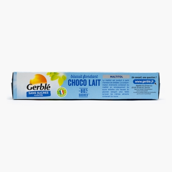 Biscuiți cu tabletă de ciocolată cu lapte, fără zahăr, 126g
