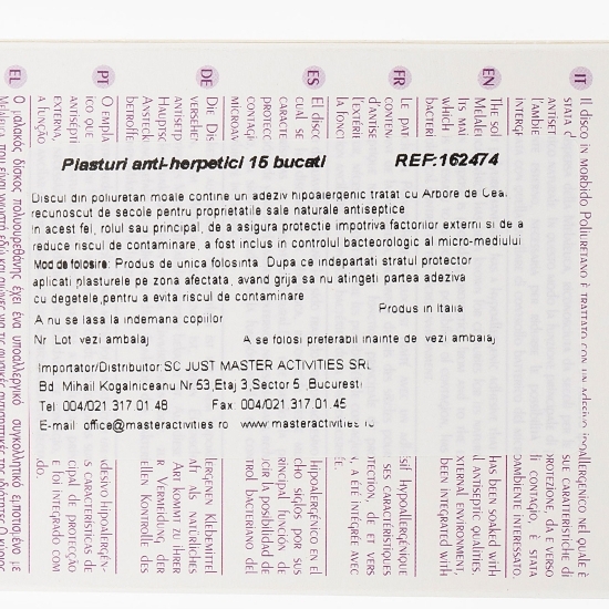 Plasturi anti-herpetici 15 buc
