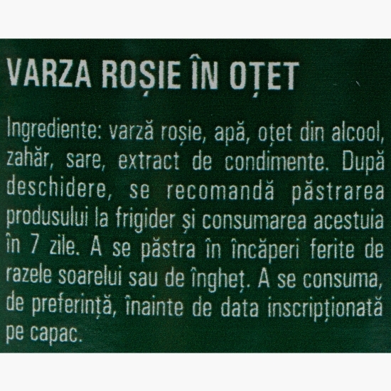 Varză roșie în oțet 620g