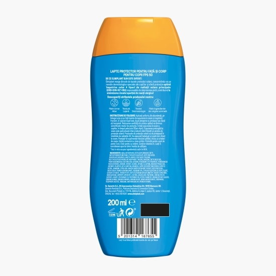 Loțiune cu protecție solară pentru copii SPF 50, 200ml 