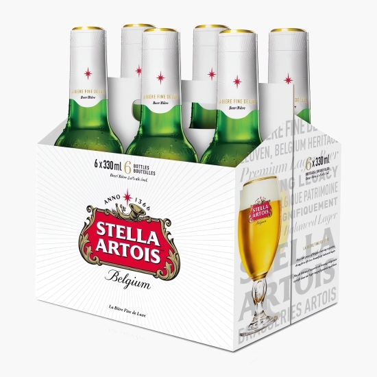 Bere blondă sticlă 6x0.33l