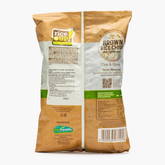 Chips de orez cu chia și quinoa 60g