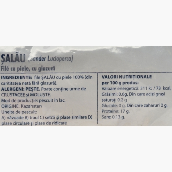 File șalău sălbatic cu piele, 1kg