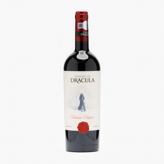 Vin roșu sec Legend of Dracula Fetească Neagră, 14%, 0.75l