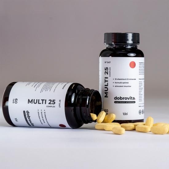MULTI25 Complex (13 Vitamine & 12 Minerale), 60 tablete