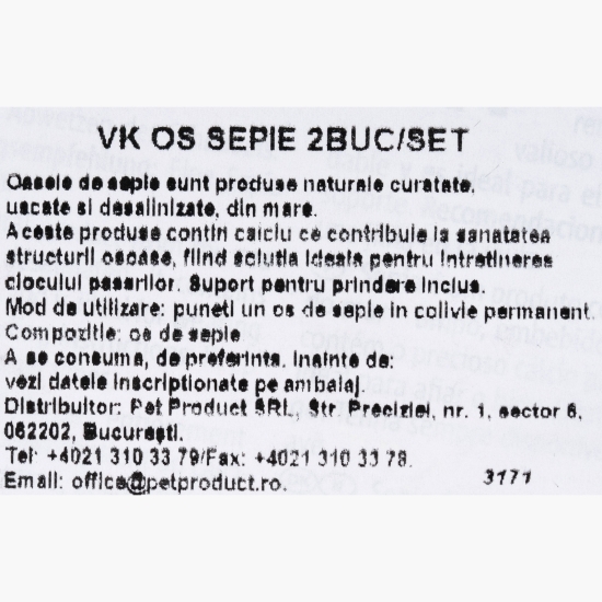 Os de sepie, 2 buc
