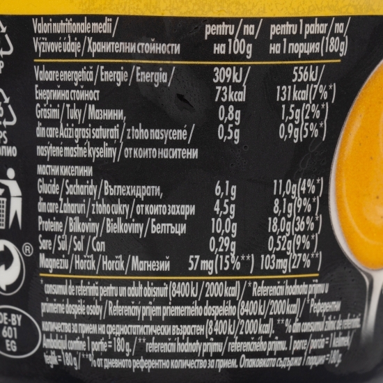 Budincă proteică cu gust de vanilie, fără zahăr adăugat 180g