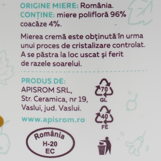 Miere cremă cu coacăze 280g