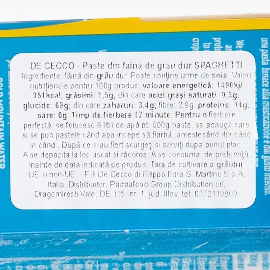 Paste Spaghetti n.12, 500g