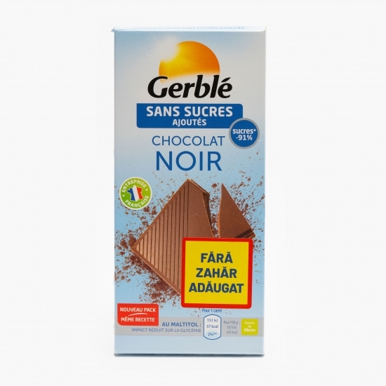 Ciocolată neagră fără zahăr 80g