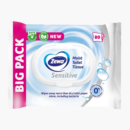 Hârtie igienică umedă Sensitive 80 bucăți
