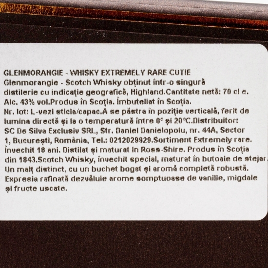 Single Malt Whisky, 18 Yo, 43%, Scotland, 0.7l + cutie