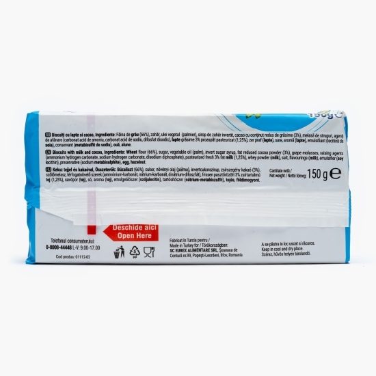 Biscuiți Petit Beurre cu lapte și cacao 150g