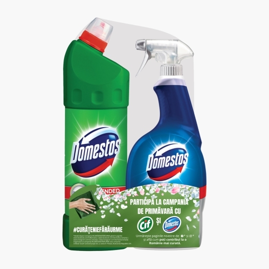 Pachet Promo Curățenie generală: Dezinfectant gel Pine 1l + Spray universal 750ml
