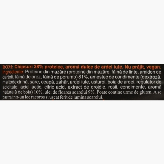 Chipsuri proteice 38% cu aromă de sweet chilli 50g