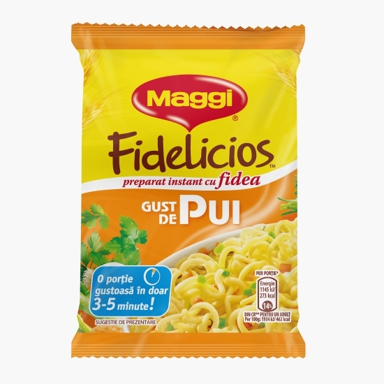 Preparat instant cu fidea, cu gust de pui Fidelicios 59.2g