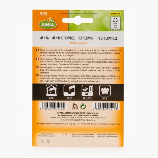 Semințe de mentă 0.1g