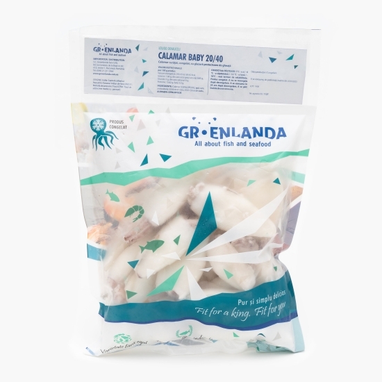 Calamar baby curățat 20/40, 1kg