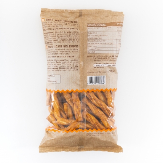 Soocitzi cu sare de mare și miere 200g