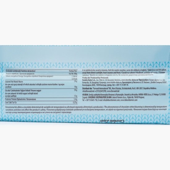 Ciocolată cu lapte și incluzii de căpșuni, bezea și popping candy 80g