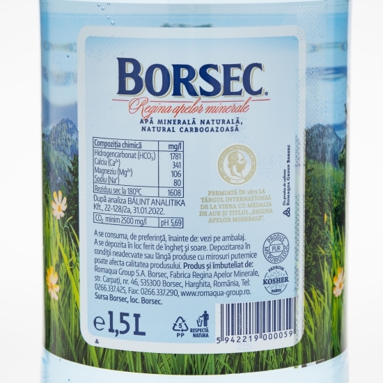 Apă minerală naturală natural carbogazoasă 1.5l