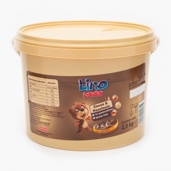 Cremă tartinabilă de alune de pădure cu cacao 2.5kg
