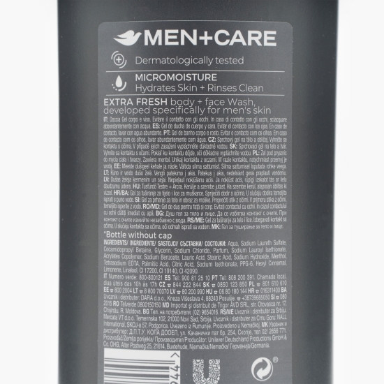 Gel de duș pentru bărbați Men+Care Extra Fresh 400ml