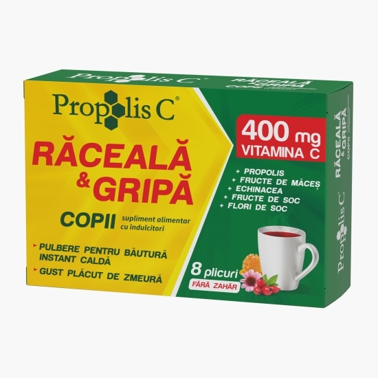 Propolis C Răceală & Gripă, copii, 8 plicuri