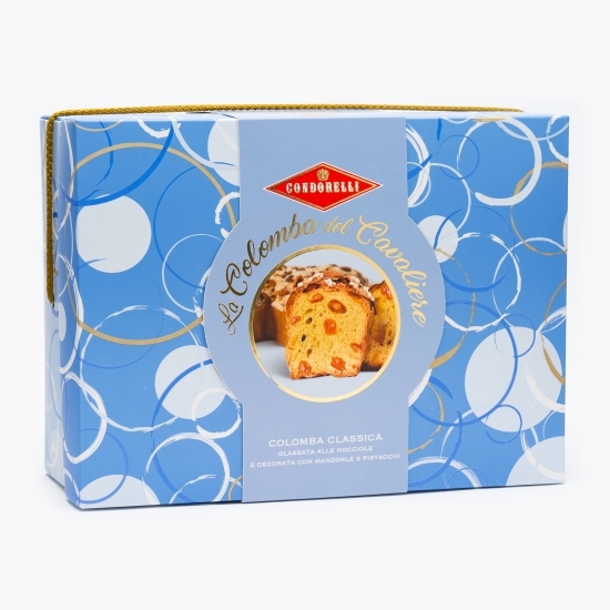 Cozonac Colomba clasic glazurat cu migdale și fistic 1kg