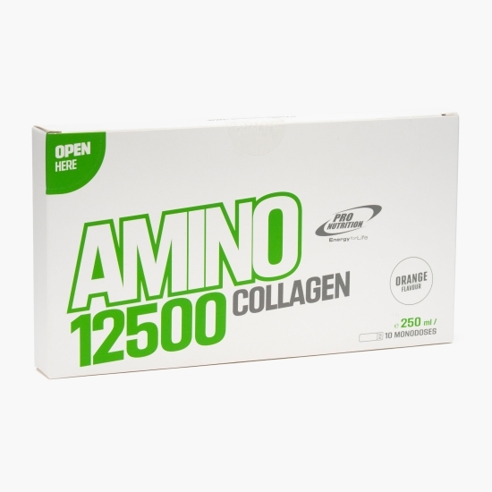 Supliment nutritiv Amino Collagen 12500, aromă de portocale, 10x25ml