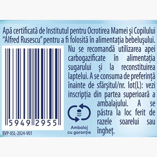 Apă minerală necarbogazoasă, plată 0.5l