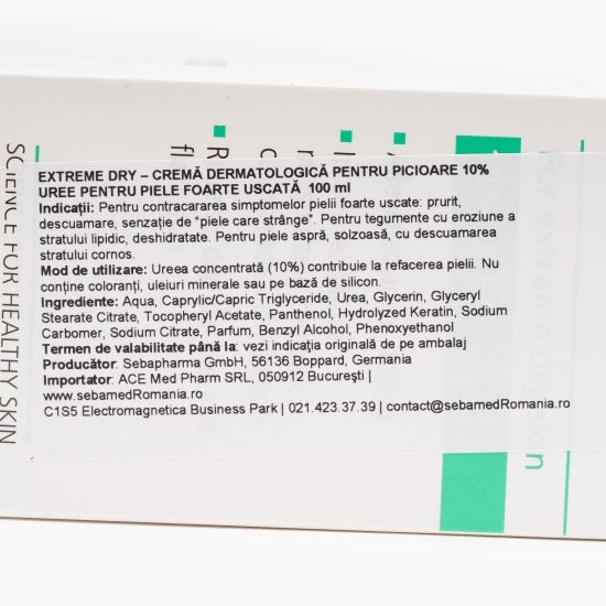Cremă dermatologică pentru picioare Extreme Dry 10% uree 100ml