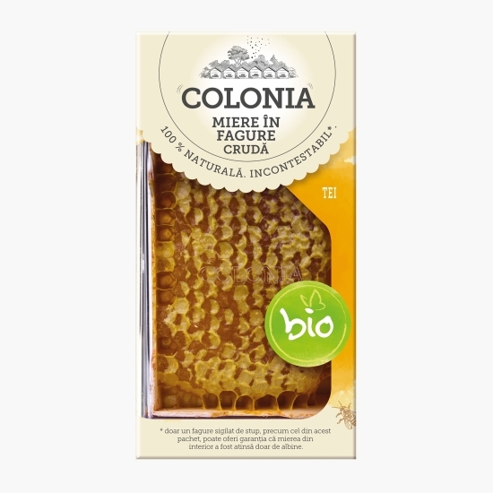 Miere de tei crudă în fagure eco 150g
