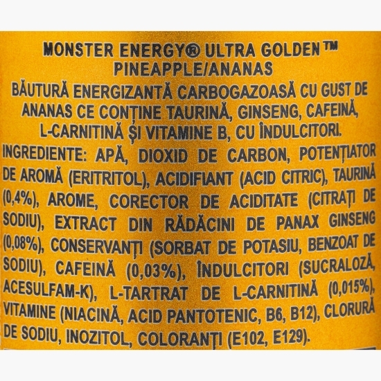 Băutură energizantă Ultra Golden Pineapple 0.5l
