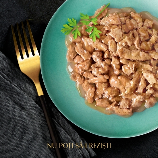 Hrană umedă pentru pisici adulte,72x 85g, cu carne de pasăre în sos 