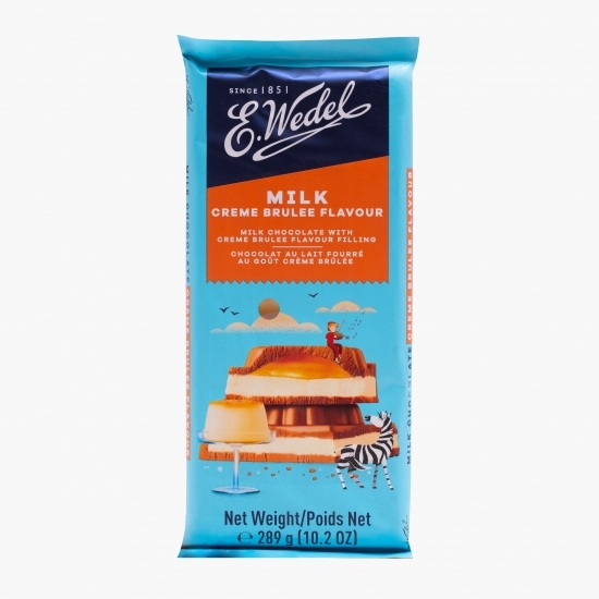 Ciocolată cu lapte cu umplutură și aromă de crème brûlée 289g