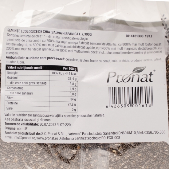 Semințe de chia eco 300g