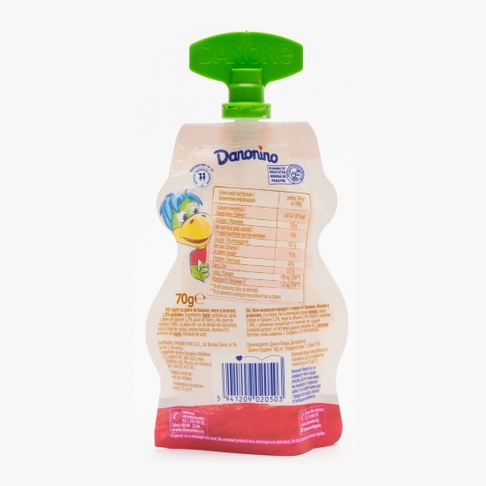 Iaurt cu piure de banane mere și morcovi 70g