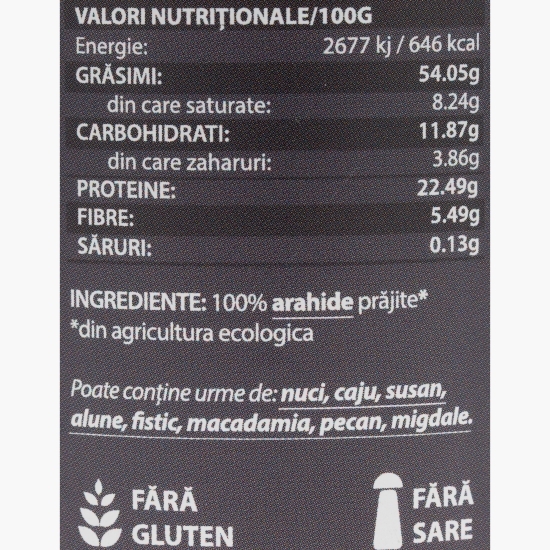 Cremă de arahide eco, smooth 250g