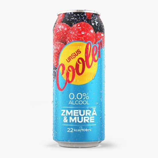 Bere blondă fără alcool cu aromă de zmeură și mure 4x0.5l 