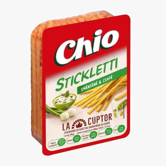Sticksuri cu gust de smântână și ceapă Stickletti 80g