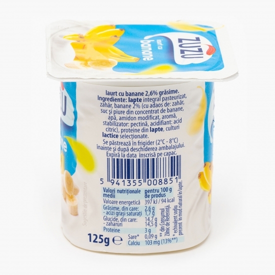 Iaurt cu banane 125g