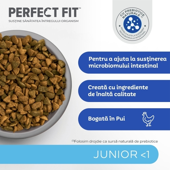 Hrană uscată pentru pisici junior, 750g, cu pui