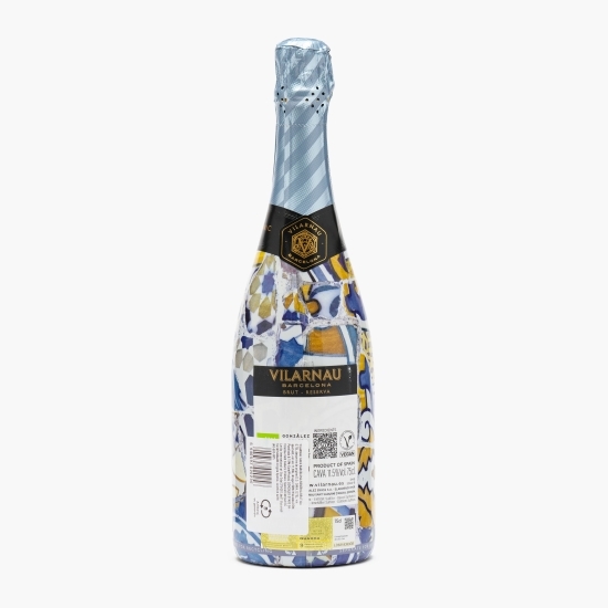 Vin spumant alb brut Cava Barcelona Reserva, eco, 11.5%, 750ml