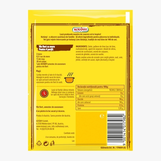 Amestec mirodenii pentru vin fiert 35g