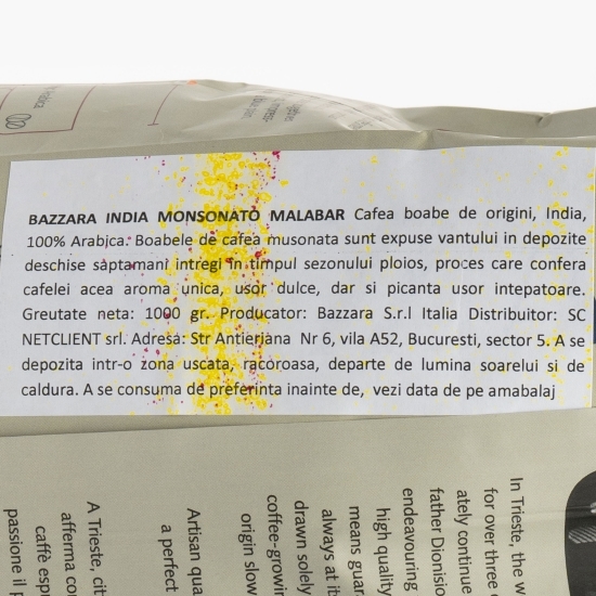 Cafea boabe India Monsonato Malabar 1kg