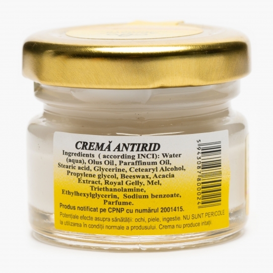 Cremă antirid de zi cu miere, lăptișor de Matcă și extract de salcâm 30ml