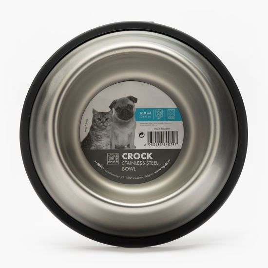 Castron inox mediu pentru animale