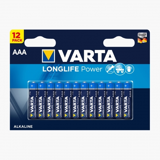 Baterii alcaline High Energy AAA, 12 buc