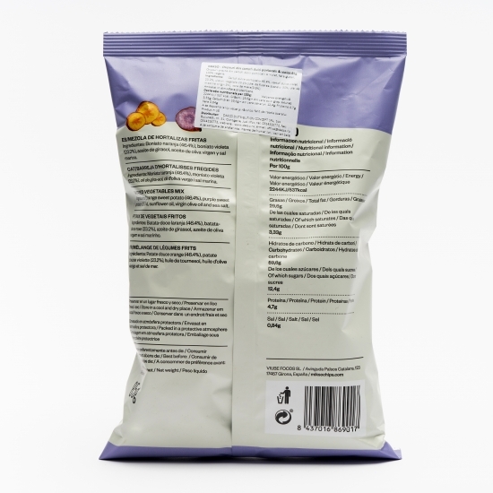 Chipsuri din cartofi dulci portocalii și violet, fără gluten 85g